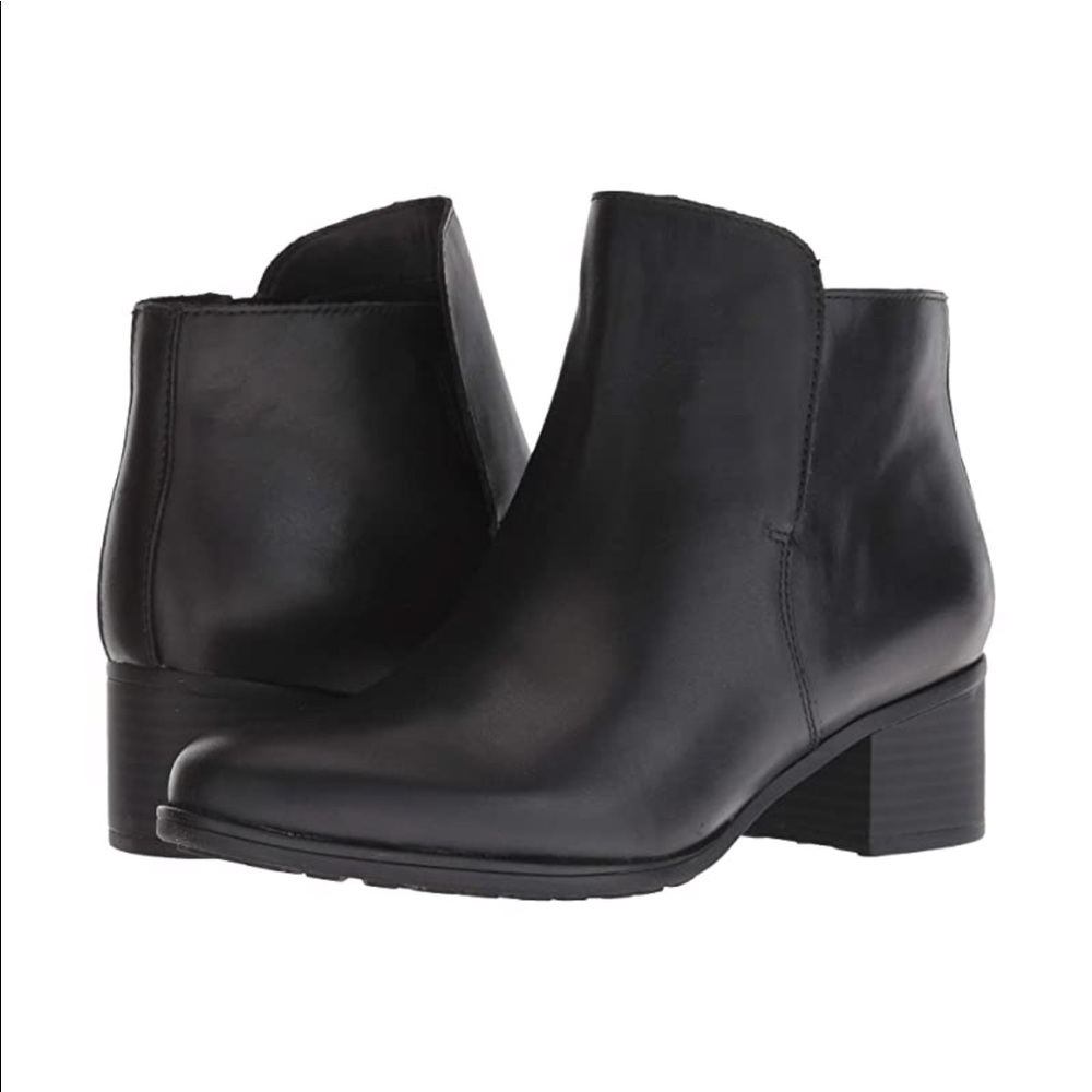 Naturalizer Leather Black Boot Dawson 7.5 Wide